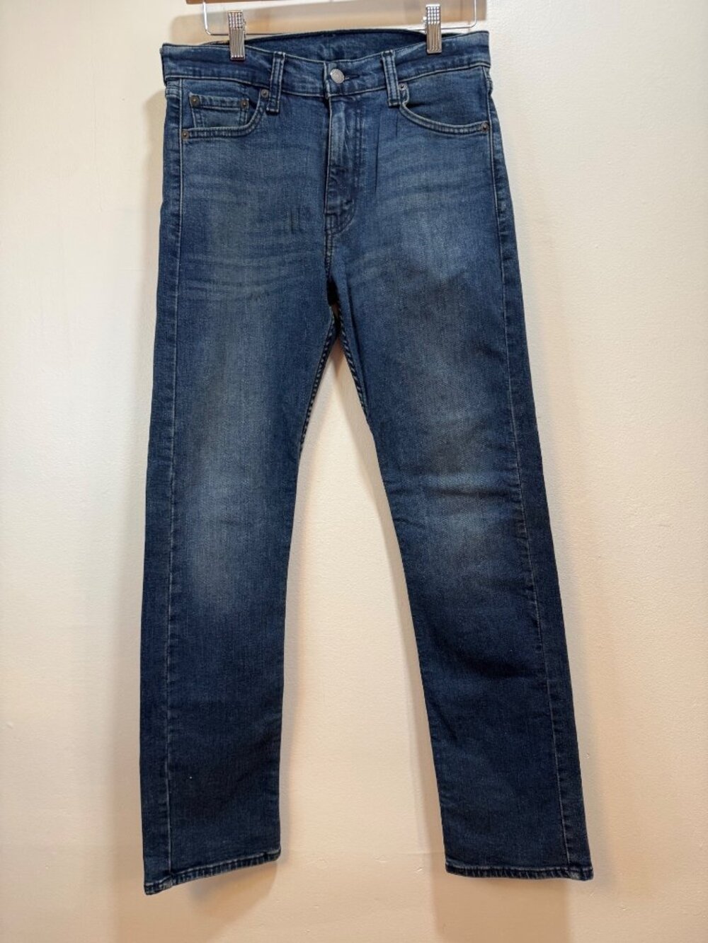 Levis 513 Slim Straight Jeans W30 L32 Mens Medium Wash Denim